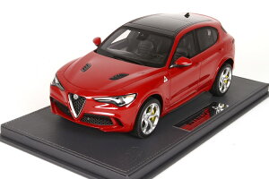 BBR 1/18 アルファ・ロメオ ステルヴィオ Q4 クアドリフォリオ 2016 ロッソアルファ 20台限定ALFA ROMEO Stelvio Quadrifolio Rosso Alfa ケースなし