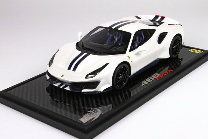楽天市場】BBR 1/18 フェラーリ 488 ピスタ メタルホワイト 34台限定 