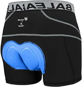 バリーフ(Baleaf) サイクル インナーパンツ サイクリングパンツ ロードバイク メンズ 3Dゲルパッド サイクルウェア 自転車用 クロスバイク レーサーパンツ 衝撃吸収 痛み軽減 伸縮性 吸汗速乾