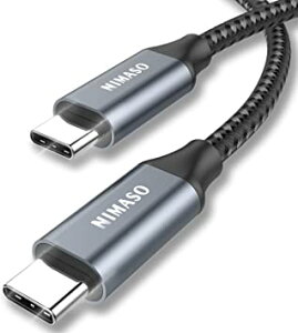 Nimaso USB Type C �P�[�u�� PD�Ή� 100W/5A�}���[�d 2m �^�C�vc �P�[�u�� MacBook�A iPad Pro 11/12.9 2021/2020/2018 �AGalaxy Note20�ANote20 Ultra��typ
