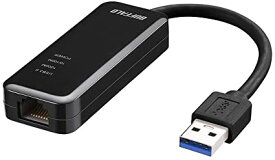 BUFFALO 有線LANアダプター LUA4-U3-AGTE-BK ブラック Giga USB3.0対応 Nintendo Switch動作確認済み