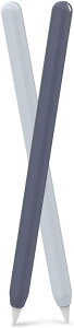 AhaStyle ^ Apple Pencil 2 VRیP[X Apple Pencil 񐢑݂̂ɓKp {Zbg (lCr[CF)
