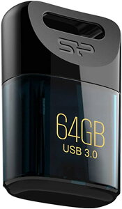 シリコンパワー USBメモリ 64GB USB3.1 / USB3.0 超小型 防水 防塵 耐衝撃 Mac対応 永久保証 Jewel J06 SP064GBUF3J06V1D