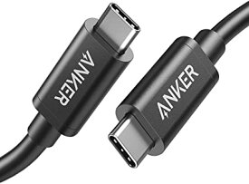 Anker USB-C USB-C Thunderbolt 3 ケーブル (0.5m ブラック) 100W出力 / 40Gbps / 高速データ転送 / 4K対応 / 5K対応 MacBook iPad Pro 他対応