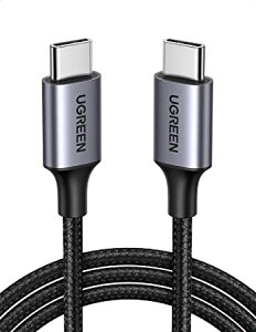UGREEN PDΉ USB Type C P[u 60W 3A }[d ^CvC Android [dP[u ϋviC҂ fh~ MacBook iPad Pro 2018 Xperia XZ1 Galaxy S9+ Pixel