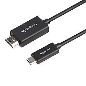 ベーシック USB-C-HDMIケーブルアダプタ プレミアムアルミニウム Thunderbolt 3対応 4K@60Hz 0.9m