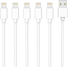 iPhone 充電ケーブル ライトニングケーブル 1.8m 5本セット アイフォン USB 充電コード Lightning ケーブル 急速充電 USB同期 高速データ転送 高耐久 断線防止 iPhone iPad iPod AirPods 多種対応