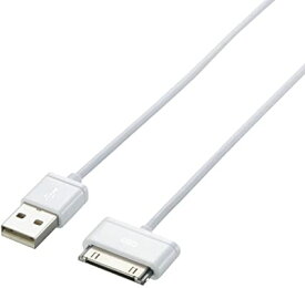 Logitec iPad/iPhone4/4S/3GS/3G/iPod 対応 充電 データ転送 Dockケーブル Apple認証 Made for iPhone取得 1.0m ホワイト LHC-UADO10WH