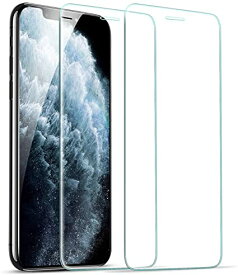 ESR iPhone 11 Pro ガラスフィルム iPhone Xs/iPhone X 用強化ガラスフィルム 簡単貼り付けガイド枠 ケースと相性バッチリ iPhone 11 Pro/Xs/X用強化ガラス液晶保護フィルム 2枚セット