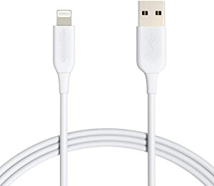 �x�[�V�b�N ���C�g�j���O�P�[�u�� USB MFi�F�� iPhone�[�d�P�[�u�� �z���C�g 1.8m 2�{��