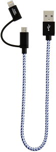 Apple MFiF CCableCreation 2-in-1 CgjOUSBP[u }[df[^ Lightning Micro USBP[uiPhone 13/ 13Pro/ iPhone 12/ 12 Pro/ 11/ 11