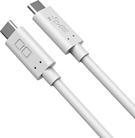 CIO USB-C to USB-C ケーブル 100W PD 1m USB3.1 Gen2 急速充電 20V 5A ケーブル Type-C 4K 60Hz 映像出力 PD3.0 PPS QC3.0 10Gbps データ転送 e-marker 内蔵 (