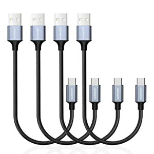 aceyoon USB Type CP[u 20cm Z 4{Zbg ^Cvc P[u }[d+f[^] ő3A USB-A to USB-CP[u ϋviC҂ Galaxy S20 / S10E / S10,Xperia X