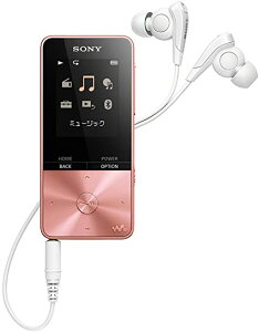 ソニー ウォークマン Sシリーズ 4GB NW-S313 : MP3プレーヤー Bluetooth対応 最大52時間連続再生 イヤホン付属 2017年モデル ライトピンク NW-S313 PI