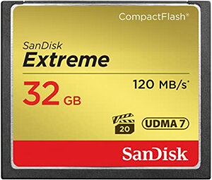 SANDISK ( TfBXN ) 32GB Compact Flash Memory ( ǎ摬x ő 120MB b / x ő 85MB/b ) Extreme SDCFXSB-032G-G46 COpbP[W sAi