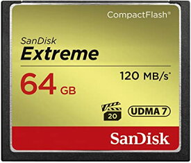 Sandisk ( サンディスク ) 64GB コンパクトフラッシュメモリーカード EXTREME ( 最大読込 120MB/s 最大書込 85MB/s ) SDCFXSB-064G-G46 海外パッケージ