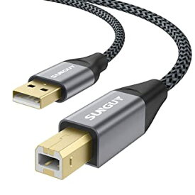 プリンターUSBケーブル 3m SUNGUY USB 2.0 Aオス-Bオスパソコンとプリンター接続ケーブル延長 Epson Canon Brother HPなどの機種に対応