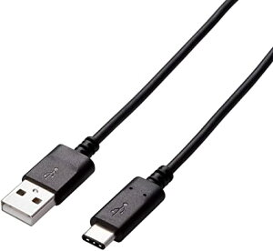 �G���R�� USB�P�[�u�� Type C ( USB A to USB C ) 15W 1.0m USB2.0�F�ؕi �ő�480Mbps �u���b�N U2C-AC10NBK
