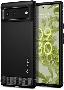 Spigen Pixel6 P[X TPUf 2.1mm ČRMILKi擾 ϏՌ Ռz d36g Qi[d CX[d Mbh A[}[ ACS03437 (}bg ubN)