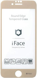 iFace iPhone SE(第3世代/第2世代)/8/7/6s/6 専用 ガラスフィルム ラウンドエッジ 画面保護シート ベージュ