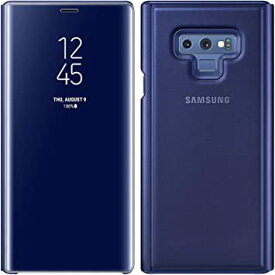 純正 ケース Galaxy Note9 ギャラクシーノート9 スマホ カバー 手帳型 動画視聴最適 CLEAR STANDING COVER BLUE ブルー 青 紺 ネイビー SC-01L SCV40