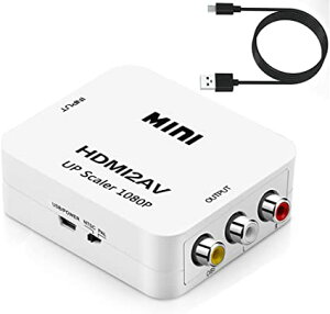 HDMI to AVϊRo[^[ Deear 1080PΉ AiOϊ o͉ er/PS3/PS4/PS5PC/BDv[[/switchpϊRo[^[ [dP[ut zCg