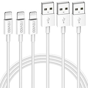 iPhone �[�d�P�[�u�� ���C�g�j���O�P�[�u�� 2M 3�{�Z�b�g MFi�F�� Lightning�P�[�u�� RAVIAD �A�C�t�H���[�d�P�[�u�� �}���[�d iphone �[�d�R�[�h iphone�P�[�u�� �f���h�~ �����ϋv iPhone 13/13 P