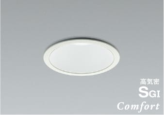 AD1009W50 調光対応・高天井用高気密SGIダウンライト （屋内屋外兼用） (φ100・FHT32W相当) LED（昼白色）  コイズミ照明(KAC) 照明器具 | 照明販売　あかりやさん