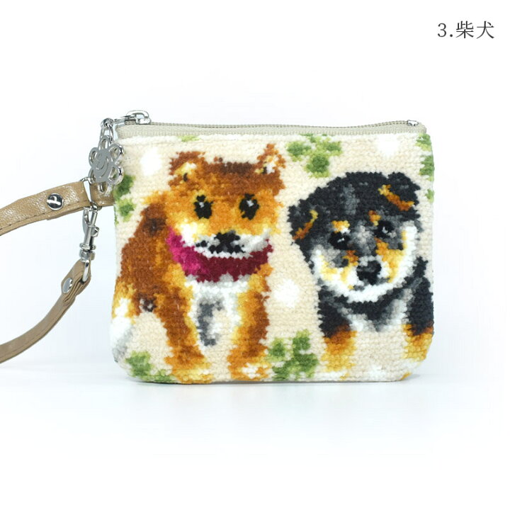 楽天市場】【クーポン有】選べる 犬柄 猫柄 ミニストラップポーチ 