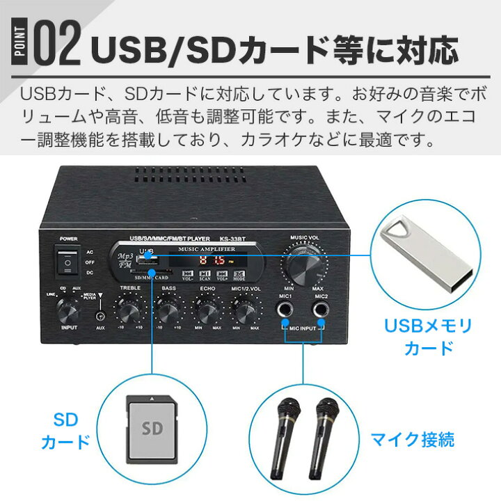 楽天市場】リモコン付 デジタルアンプ オーディオアンプ 最大出力150W 