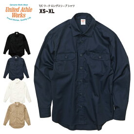 【2枚買って割引クーポン】T/C ワーク ロングスリーブ シャツ#1773-01 XS~XL ユナイテッドアスレ UNITED ATHLE