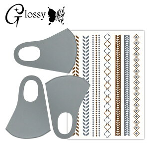 Glossy(ObV[) fR}XN J[}XN fR[V}XNLbg ^bN V[1 }XN3 O[ ʃTCY DM-268GM (䂤pPbgΉ)