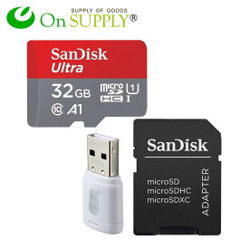 サンディスク マイクロSDカード メモリーカード SanDisk Ultra microSDHC 32GB Class10 UHS-I A1 アダプタ付 並行輸入品 OS-111 (ゆうパケット対応)