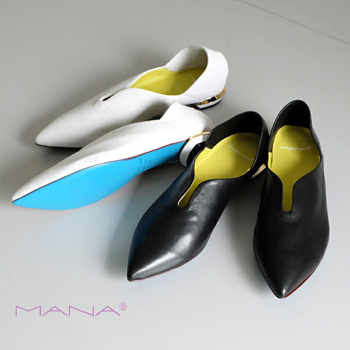 楽天市場】MANA マナ スリッポン レディース バブーシュ 本革 
