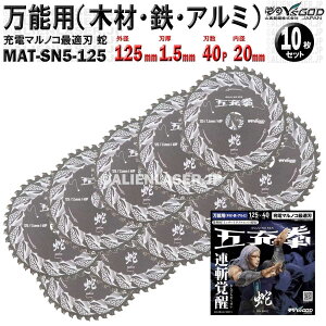 10 Zbg \ ؍ S A~ `bv\[ 125mm 1.5mm 40P ܏[  MAT-SN5-125 x10 R^ CYSbh