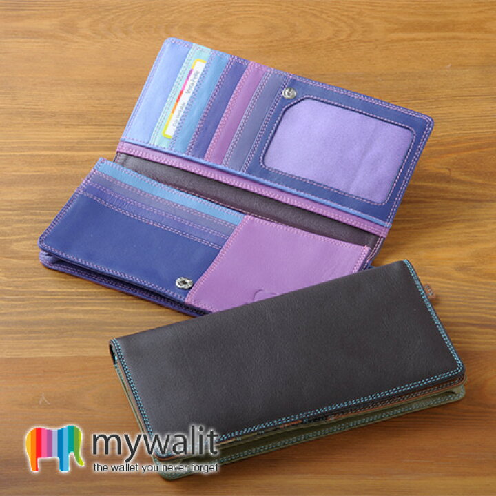 楽天市場】mywalit マイウォリット 長財布 長サイフ コインケース 