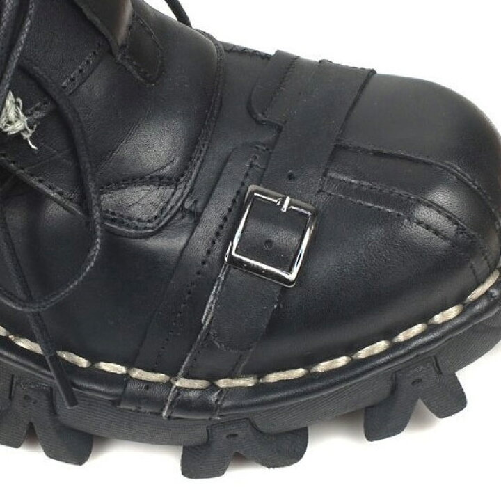 NEWROCK ミリタリーブーツ 黒 ハイカット レザー（デシグアル Desigual 