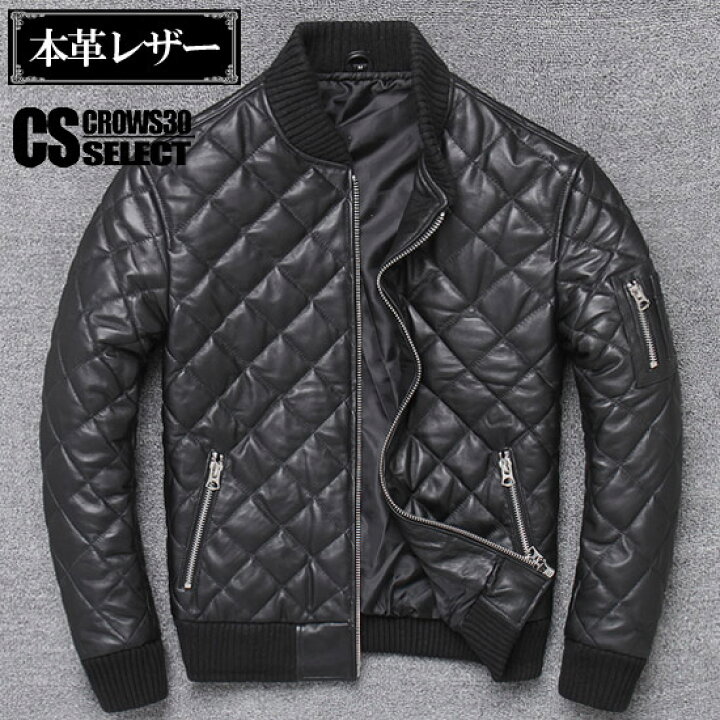 楽天市場】ダウンジャケット メンズ ライダースジャケット 