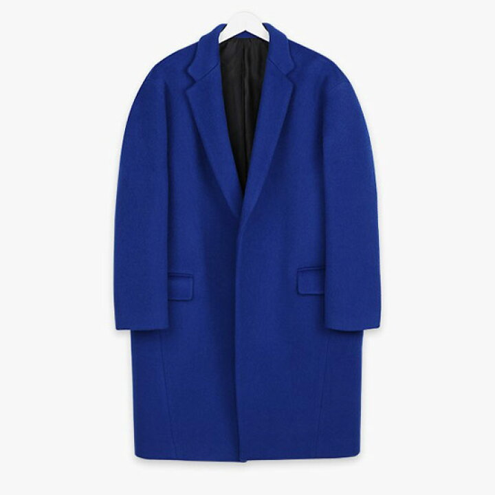 楽天市場】チェスターコート メンズ ロングコート ロイヤルブルー  