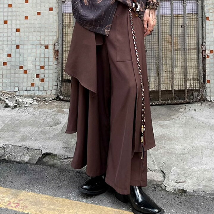 楽天市場】ガウチョパンツ メンズ モード系 ガウチョパンツ レディース 