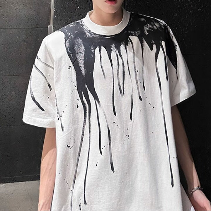楽天市場】V系 Tシャツ メンズ モード系 メンズ Tシャツ メンズ 
