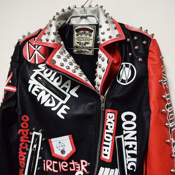 鋲ジャン スタッズジャケット 楽天市場】ライダースジャケット メンズ  