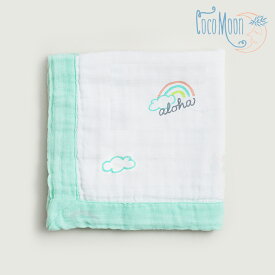 【Coco Moon（ココムーン）】ブランケット（Pot O’ Aloha・アロハ）セキュリティブランケットスワドル Swaddle ガーゼ ひざ掛け赤ちゃん ベビー 新生児 男の子 女の子出産祝い ギフト プレゼントハワイ ハワイアン雑貨 お土産