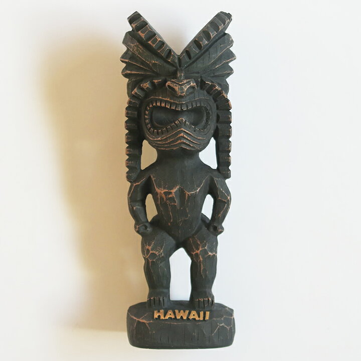 楽天市場 ハワイ ティキ Tiki ティキ像 Ku God 戦いの神 守り神 守護神 木彫り 人形 幸運 ハワイアン雑貨 ハワイ インテリア お土産 置物 Aloha Diaries ハワイセレクトshop