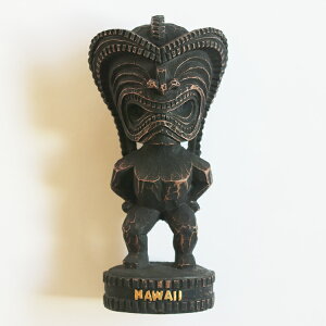 ハワイ ティキ TIKI ティキ像(LUCKY TIKI 幸運 ラッキー) 守り神 守護神 木彫り 人形 幸運 ハワイアン雑貨 ハワイ インテリア お土産 置物 hawaii 直輸入