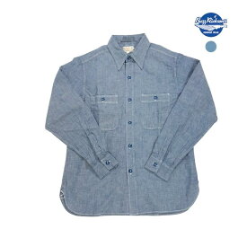 【ポイント10倍 4/28 16時～】BUZZ RICKSON’S バズリクソンズ BR25995 BLUE CHAMBRAY WORK SHIRT ワークシャツ シャンブレーシャツ 長袖 ミリタリー デニム