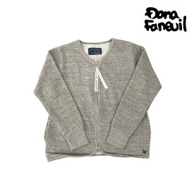 【ポイント10倍 4/18 14時～】ダナファヌル Dana Faneuil D5320102 スウェット 裏毛 カーディガン グレー GRAY ジップアップ ライトアウター カジュアル ナチュラル レディース