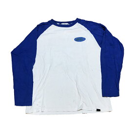 USED アレー L/S Tシャツ ホワイト/ブルー XLサイズ (Aller)【古着】【海外直輸入USED品】 【閉店 売り切り】
