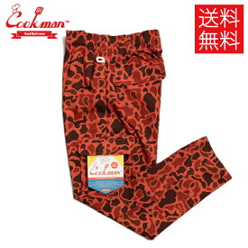 【送料無料】COOKMAN クックマン Chef Pants Cargo シェフパンツ カーゴ Ripstop Camo Red Duck Hunter リップストップ カモ レッド ダックハンター 赤 イージーパンツ メンズ レディース 男女兼用 カジュアル