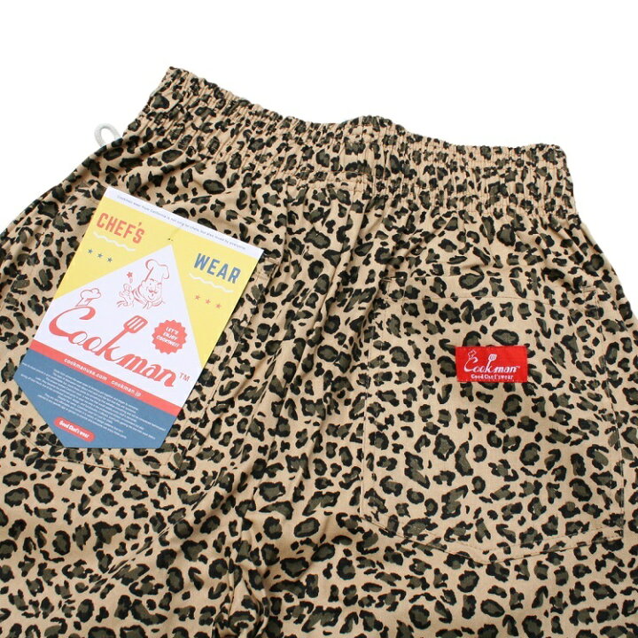 楽天市場】【送料無料】COOKMAN クックマン Chef Pants シェフパンツ Leopard レオパード Beige ベージュ ヒョウ柄 豹柄 イージーパンツ メンズ レディース 男女兼用 カジュアル : Atomicdope アトミックドープ